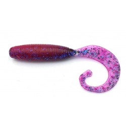 Приманка силіконова на хижака, Taipan Vibe-Shot, 2,5 дюйма, 8шт/уп, колір №02 Mistik pink